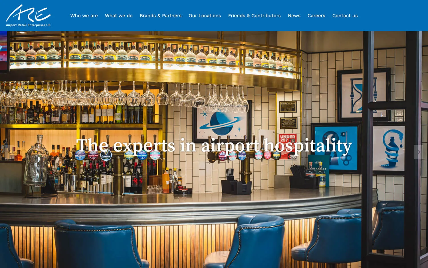 airport retail enterprises website design and development