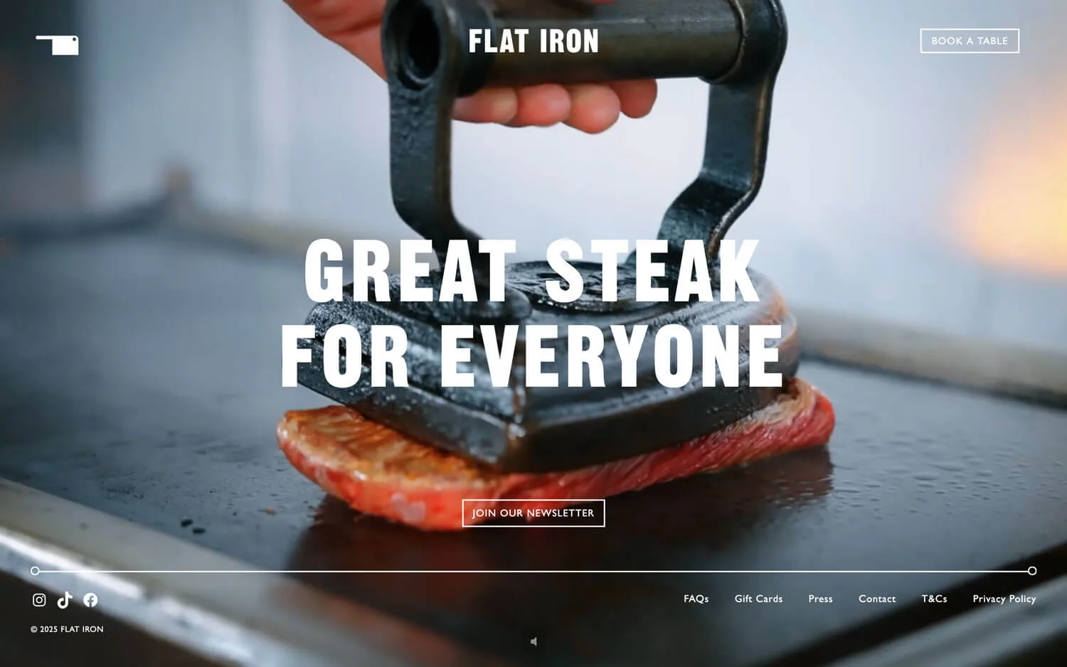 Flat Iron website development