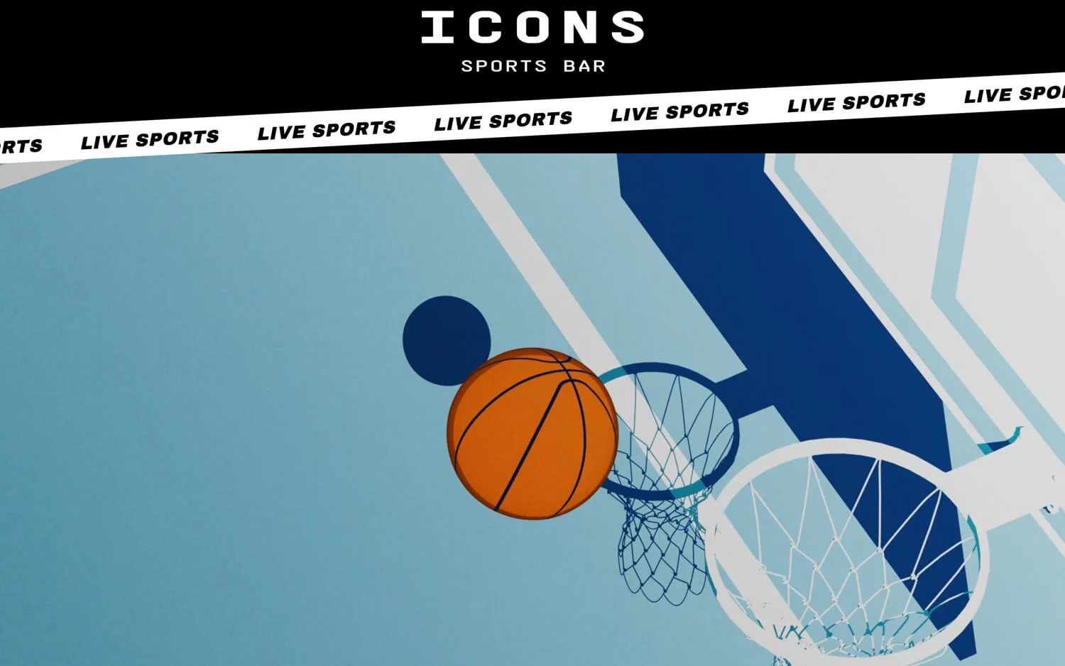 icons sports bar website design and development