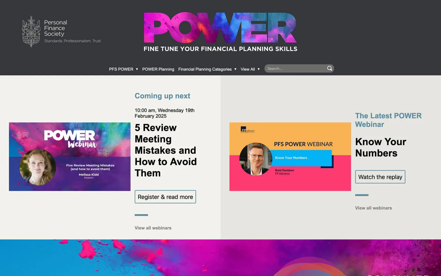 pfs power website design and development