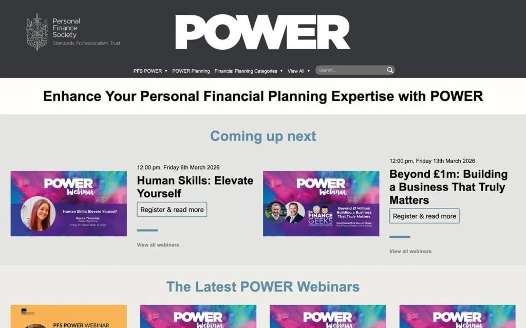 pfs power website design and development
